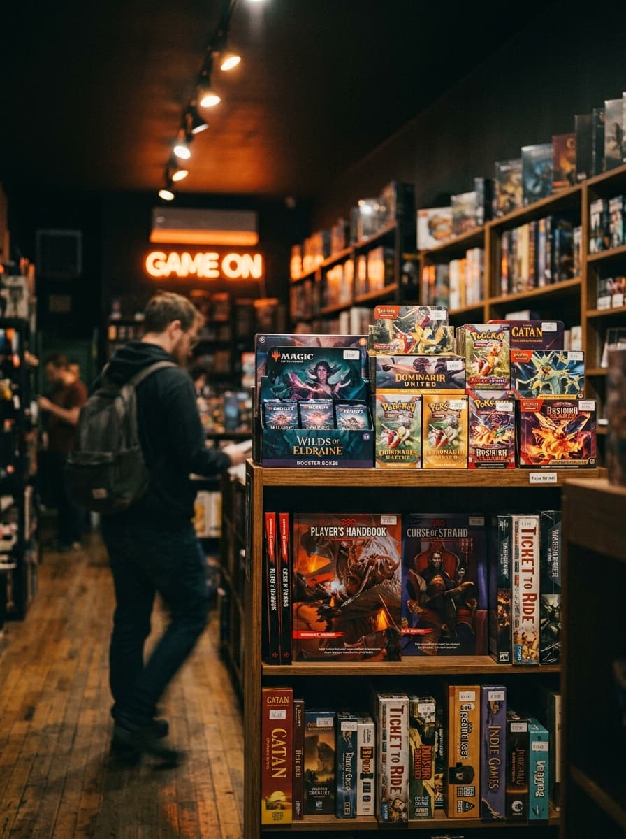 Store shelves stocked with new releases